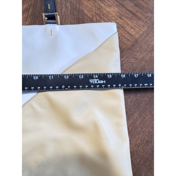 Times Arrow Large Black Gold and White Leather Tote Bag So Many Pockets! NWOT - Picture 3 of 9